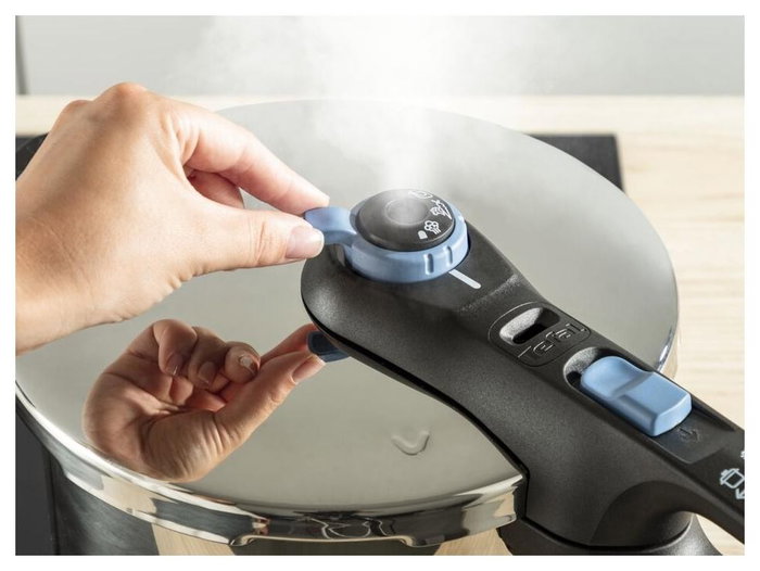Tefal Secure Trendy P2584301 Juego de ollas 4 l + 6 l Inducción Plata