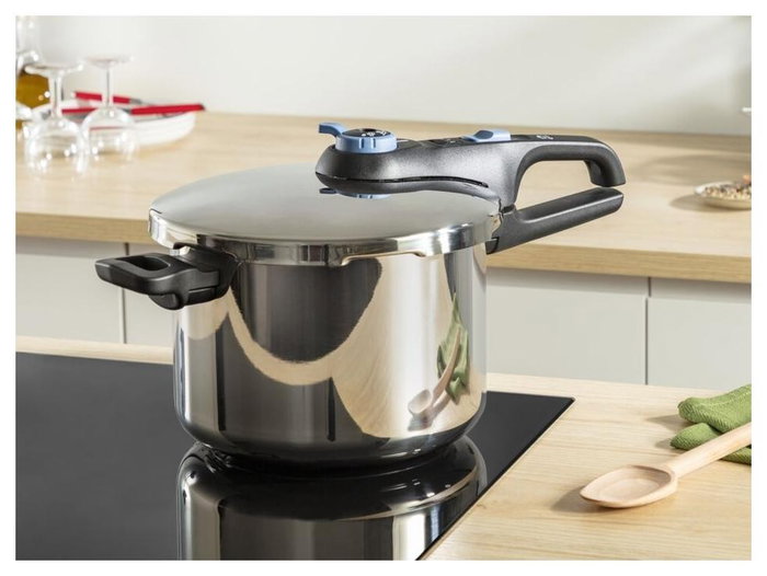 Tefal Secure Trendy P2584301 Juego de ollas 4 l + 6 l Inducción Plata