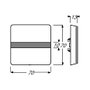 BUSCH-JAEGER 2106N-34 Cubierta para interruptor de apagado, conmutación y cruzamiento, Allwetter, blanco