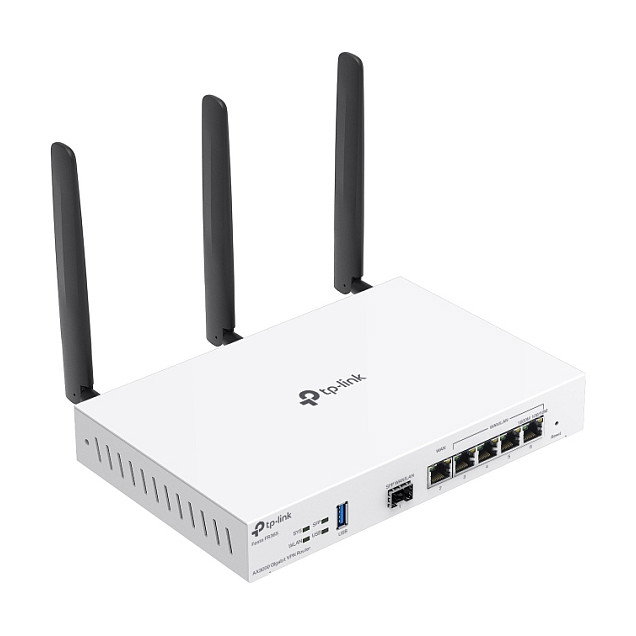 TP-Link FESTA FR365 Router Wi-Fi 6 AX3000 Dual-Band Gigabit VPN-Router Gigabit Ethernet Blanco 6 Puertos LAN 1 Puerto USB 3.2 Gen 1 TP-Link FESTA FR365 Router Wi-Fi 6 AX3000 Dual-Band Gigabit VPN-Router Gigabit Ethernet Blanco 6 Puertos LAN 1 Puerto USB 3.2 Gen 1