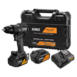 Dewalt Kit Taladro Percutor Sin Escobillas XR 18V 13mm 2 Baterías 5 Ah Cargador Maletín Tstak
