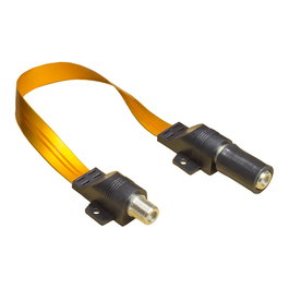 GoodConnections Cable SAT a Type-F Hembra 0.54 m - Negro, Oro, Transparente
