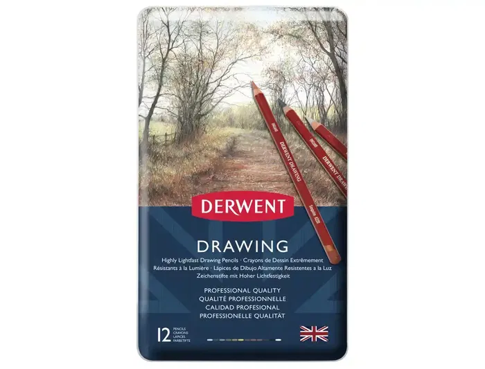 Derwent Drawing Lápices de Colores Caja Metálica 12 Colores Surtidos Derwent Drawing Lápices de Colores Caja Metálica 12 Colores Surtidos