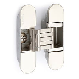 Koblenz Bisagra Invisible Kubica K6300 Níquel Satinado Negro 130 x 88 mm Regulable 3D para Puertas