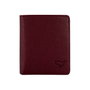 Zoozie Bags Cartera para Hombre Rojo Claret 100% Piel Auténtica Elegante y Funcional