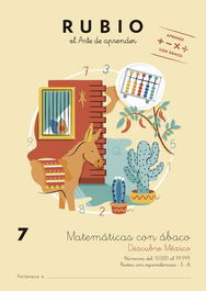 Cuaderno Rubio A4 Matematicas Con Abaco 7 - Descubre Mexio (7-8 Años) (Set de 5)