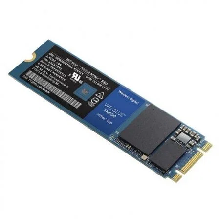 DISCO SÓLIDO WESTERN DIGITAL BLUE SN500 500GB - PCIE NVMe GEN3 - M.2 2280 - LECTURA 1700MB/S - ESCRITURA 1300MB/S
