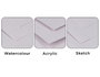 Innspiro Set de 3 blocs de papel para acuarela, acrílico y esbozo A3 y A4
