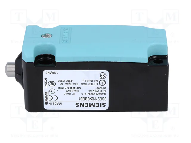 SIEMENS 3SE5112-0BB01 Interruptor de fin de carrera con espiga SIEMENS 3SE5112-0BB01 Interruptor de fin de carrera con espiga