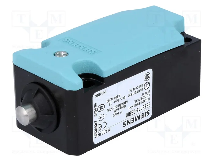 SIEMENS 3SE5112-0BB01 Interruptor de fin de carrera con espiga SIEMENS 3SE5112-0BB01 Interruptor de fin de carrera con espiga