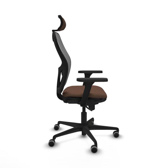 PIQUERAS Y CRESPO Silla de oficina Jorquera Marrón oscuro y Gris PIQUERAS Y CRESPO Silla de oficina Jorquera Marrón oscuro y Gris