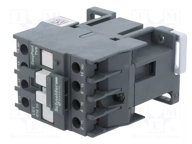 SCHNEIDER ELECTRIC LC1E1810P7 Contactor Easy TeSys 18A 230VAC 3-polar SCHNEIDER ELECTRIC LC1E1810P7 Contactor Easy TeSys 18A 230VAC 3-polar
