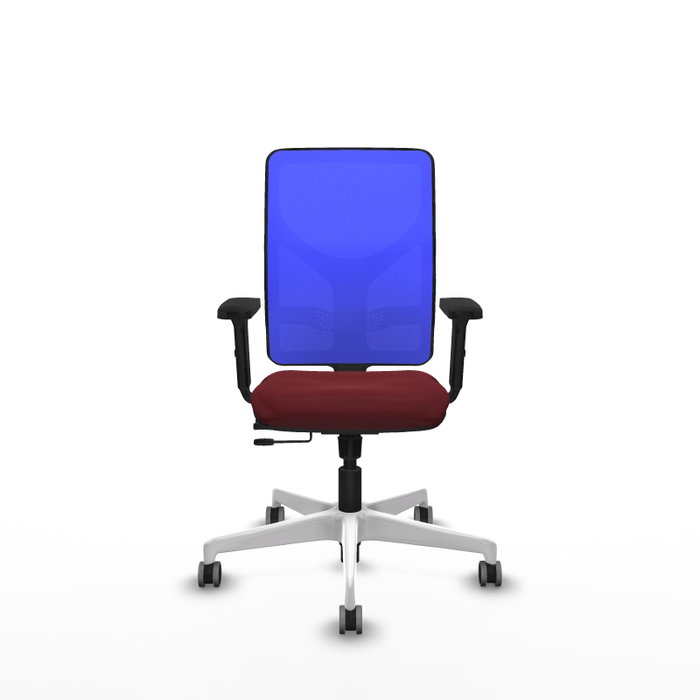 PIQUERAS Y CRESPO Silla de oficina Motilla Granate y Azul