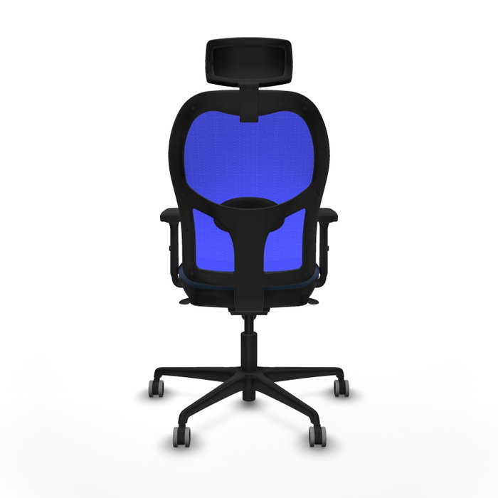 PIQUERAS Y CRESPO Silla de oficina Jorquera con mecanismo Sincro, Azul marino y Azul