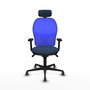 PIQUERAS Y CRESPO Silla de oficina Jorquera con mecanismo Sincro, Azul marino y Azul