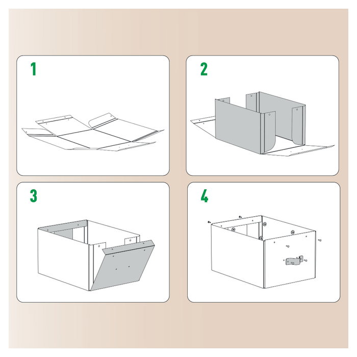 LEITZ Puro 61490012 Cajas de Almacenamiento de Cartón, Pack de 2, Gris