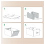LEITZ Puro 61490012 Cajas de Almacenamiento de Cartón, Pack de 2, Gris