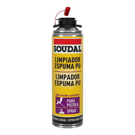 Soudal Limpiador de Espuma Fresca 500 ml para Pistola, Limpiador de Poliuretano