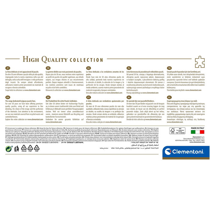 Clementoni Puzzle Paris 1000 Piezas 39641 - Puzzle Adultos +14 Años (98x33 cm)