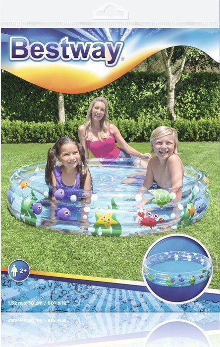 Bestway Piscina Hinchable Infantil Vida Marina 152x30 cm