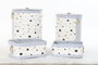 DKD Home Decor Set de 4 Cestas de Almacenaje con Estrellas