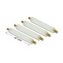DeLOCK Separador Hexagonal M2.5 x M3, 42 mm, Natural, 4 piezas