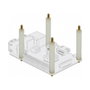 DeLOCK Separador Hexagonal M2.5 x M3, 42 mm, Natural, 4 piezas