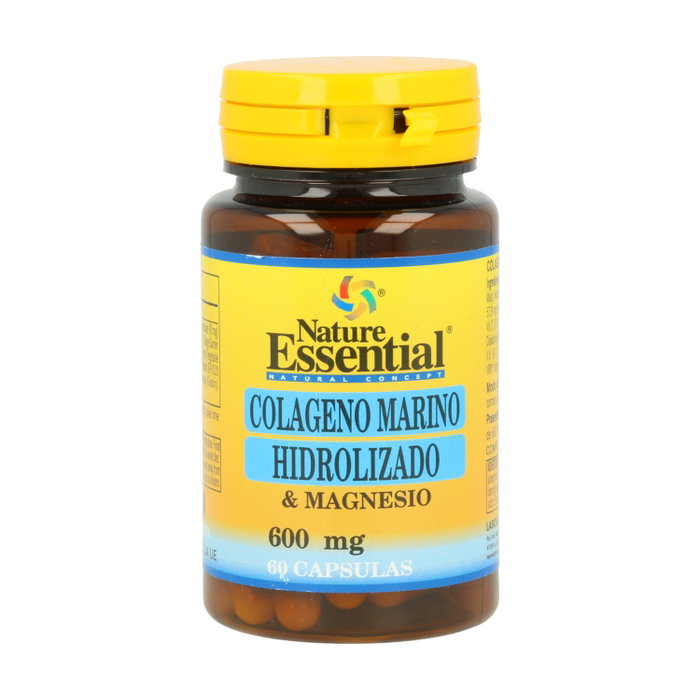 NATURE ESSENTIAL Colágeno Marino Hidrolizado con Magnesio 600 mg, 60 cápsulas NATURE ESSENTIAL Colágeno Marino Hidrolizado con Magnesio 600 mg, 60 cápsulas