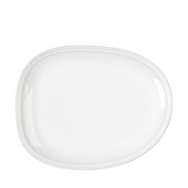 Costa Verde Isola Plato Sushi de Porcelana, Plato para Vajilla, 27x18x1 cm (Set de 4)