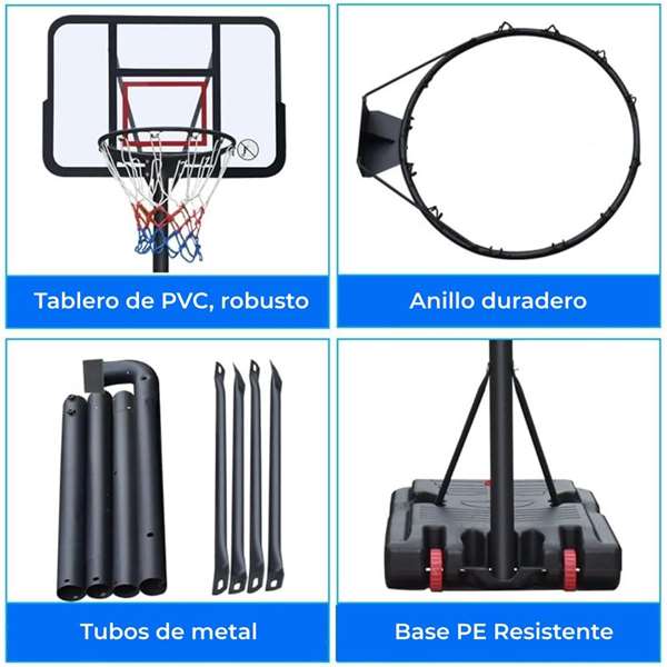 Ociotrends Aro Baloncesto F12X470mm Metal-PP Canasta