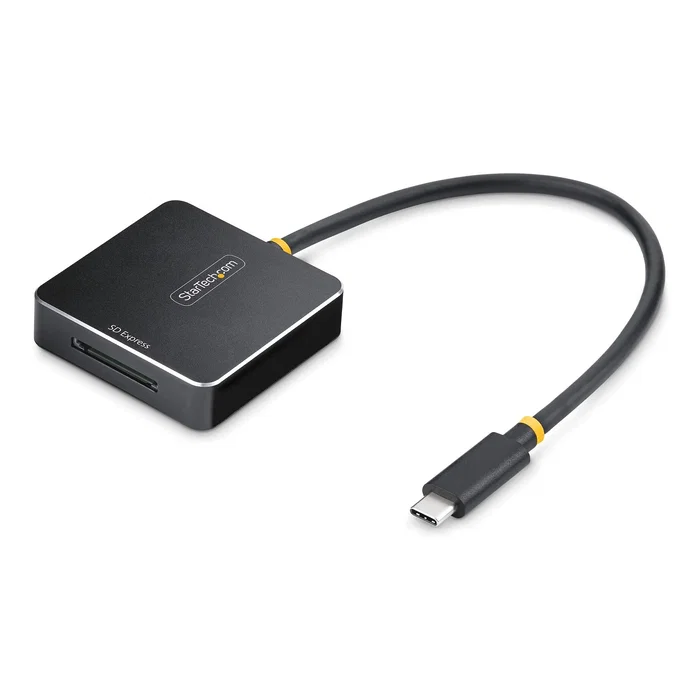 StarTech.com 1B-USB-C-SDE-ADAPTER Lector Tarjeta SD Express USB 3.2 Gen 2 (USB-C) 10Gbps Compatible con SD/SDHC/SDXC Plug & Play Negro StarTech.com 1B-USB-C-SDE-ADAPTER Lector Tarjeta SD Express USB 3.2 Gen 2 (USB-C) 10Gbps Compatible con SD/SDHC/SDXC Plug & Play Negro