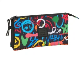 Safta Estuche portatodo triple graffiti 120x220x30 mm
