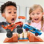 Mega Bloks Monster Trucks Pista Tiger Shark HKF88 Set de Construcción con Coches y Accesorios +5 Años