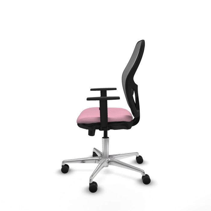 PIQUERAS Y CRESPO Silla de oficina Jorquera Rosa/Gris con mecanismo Sincro/Traslack PIQUERAS Y CRESPO Silla de oficina Jorquera Rosa/Gris con mecanismo Sincro/Traslack