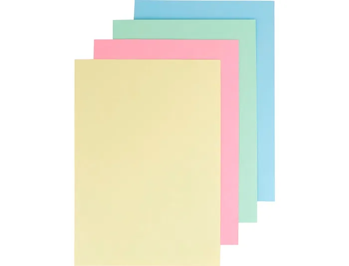 Liderpapel Cartulina A4 180g/m2 100 Hojas Colores Surtidos
