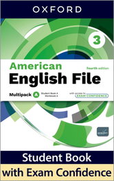 OXFORD UNIVERSITY PRESS, AMERICAN ENGLISH FILE 3 MULTIPACK A 4A.ED