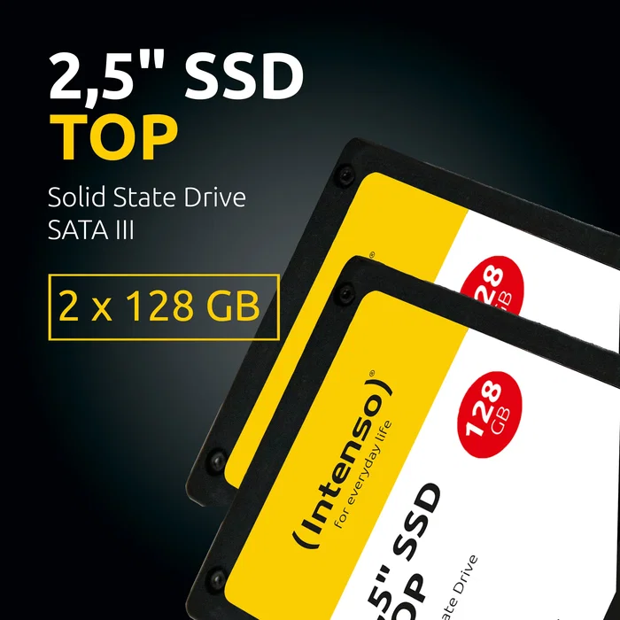 Intenso Pack de 2 Unidades SSD Top 2x128GB 2.5 pulgadas SATA III