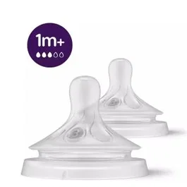 PHILIPS AVENT Tetina Natural Response T3 para 1 mes+, 2 Unidades, Scy963/02