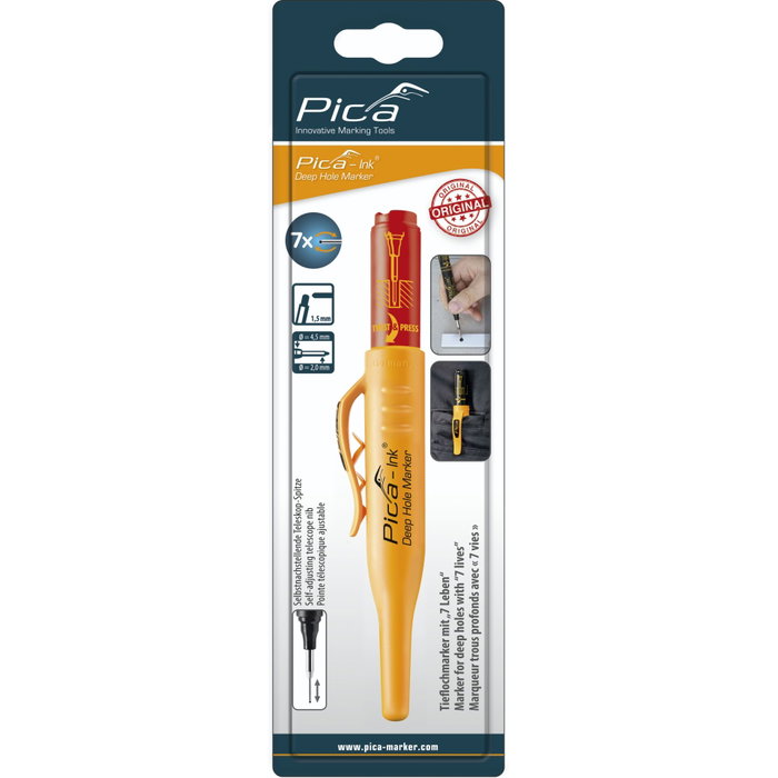 Pica INK Deep Hole Marker rojo SB Pica INK Deep Hole Marker rojo SB