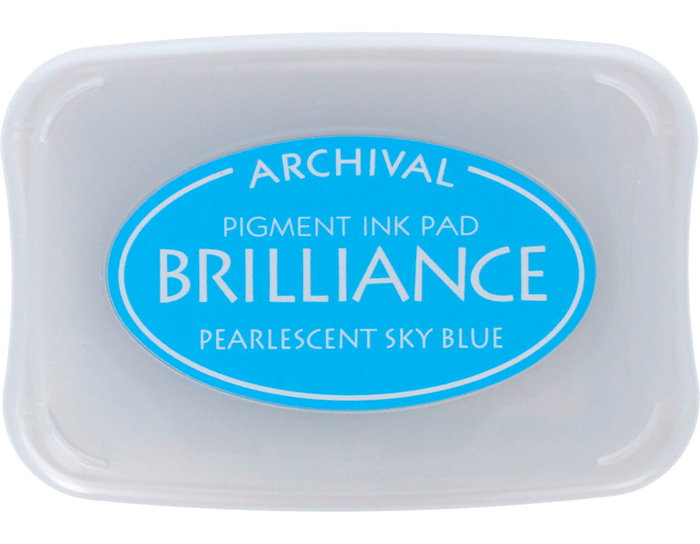 Tsukineko Brilliance Almohadilla de Tinta Azul Cielo Efecto Nacarado 95x65mm Tsukineko Brilliance Almohadilla de Tinta Azul Cielo Efecto Nacarado 95x65mm