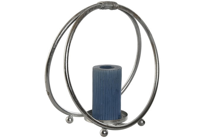 DKD Home Decor Portavelas Moderno Plateado Metal Set de 2 Piezas 16 x 39 x 38 cm DKD Home Decor Portavelas Moderno Plateado Metal Set de 2 Piezas 16 x 39 x 38 cm