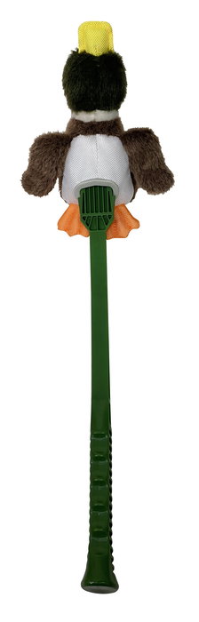 Hunter Flingerz Juguete para Perro Pato Peludo con Lanzador Resistente de Nylon Balístico y Poliéster