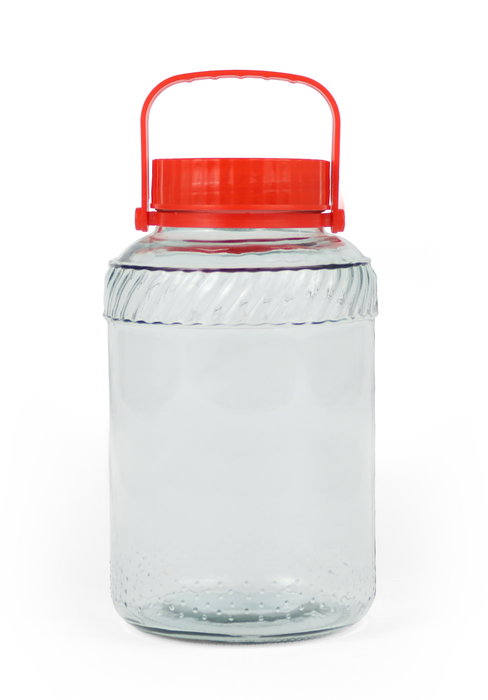 La Mediterranea Tarro de Vidrio con Tapa y Asa 10000 ml 22.1x22.1x34 cm (4 Unidades)