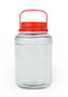 La Mediterranea Tarro de Vidrio con Tapa y Asa 10000 ml 22.1x22.1x34 cm (4 Unidades)