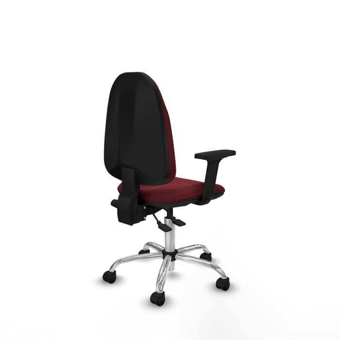 PIQUERAS Y CRESPO Silla de oficina Algarra Granate con mecanismo Asincro PIQUERAS Y CRESPO Silla de oficina Algarra Granate con mecanismo Asincro