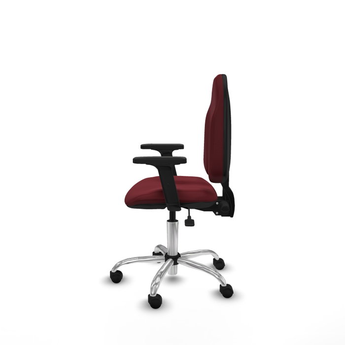 PIQUERAS Y CRESPO Silla de oficina Algarra Granate con mecanismo Asincro PIQUERAS Y CRESPO Silla de oficina Algarra Granate con mecanismo Asincro