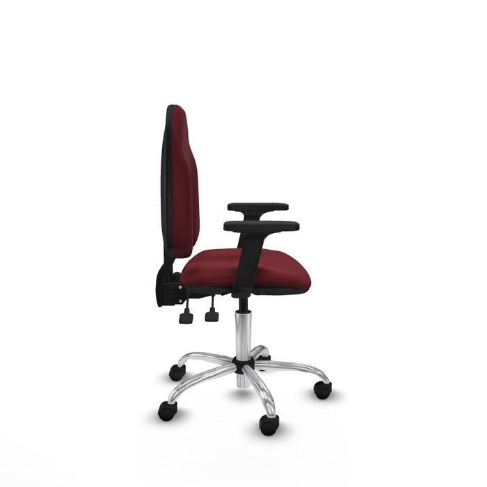 PIQUERAS Y CRESPO Silla de oficina Algarra Granate con mecanismo Asincro PIQUERAS Y CRESPO Silla de oficina Algarra Granate con mecanismo Asincro