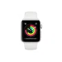 Apple Watch Series 3/ GPS/ 42mm/ Caja de Aluminio en Plata/ Correa Deportiva Blanca