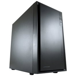 LC-Power Caja Micro ATX 2016MB Negra - Compatible con Mini-ITX, USB 3.0, Ventilación Óptima