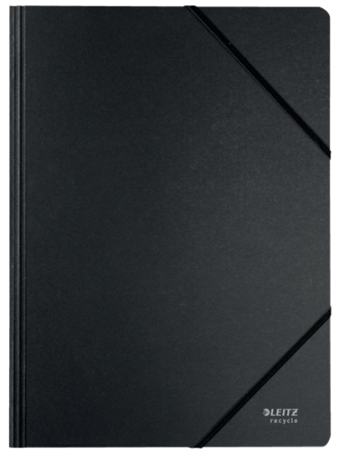 Leitz 39080095 Carpeta de Cartón con Gomas A4 Reciclado Negro 100% Portafirmas Capacidad 250 Hojas Cierre Elástico Leitz 39080095 Carpeta de Cartón con Gomas A4 Reciclado Negro 100% Portafirmas Capacidad 250 Hojas Cierre Elástico